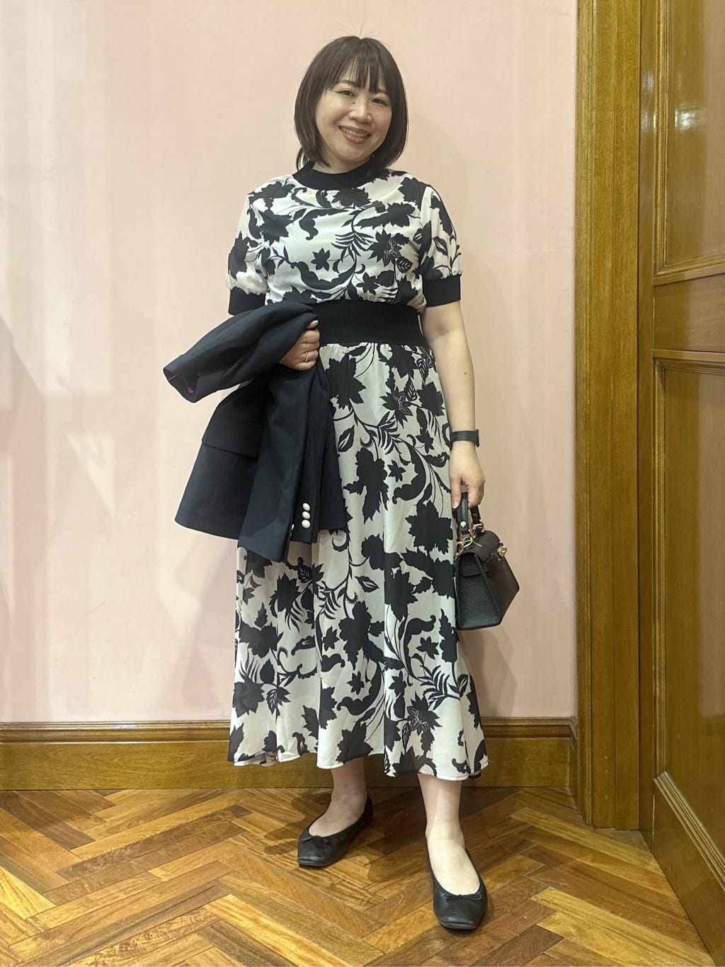 komatsuさんの「DRESSTERIOR｜◆ソフトレザーバレエシューズ」を使ったコーディネート
