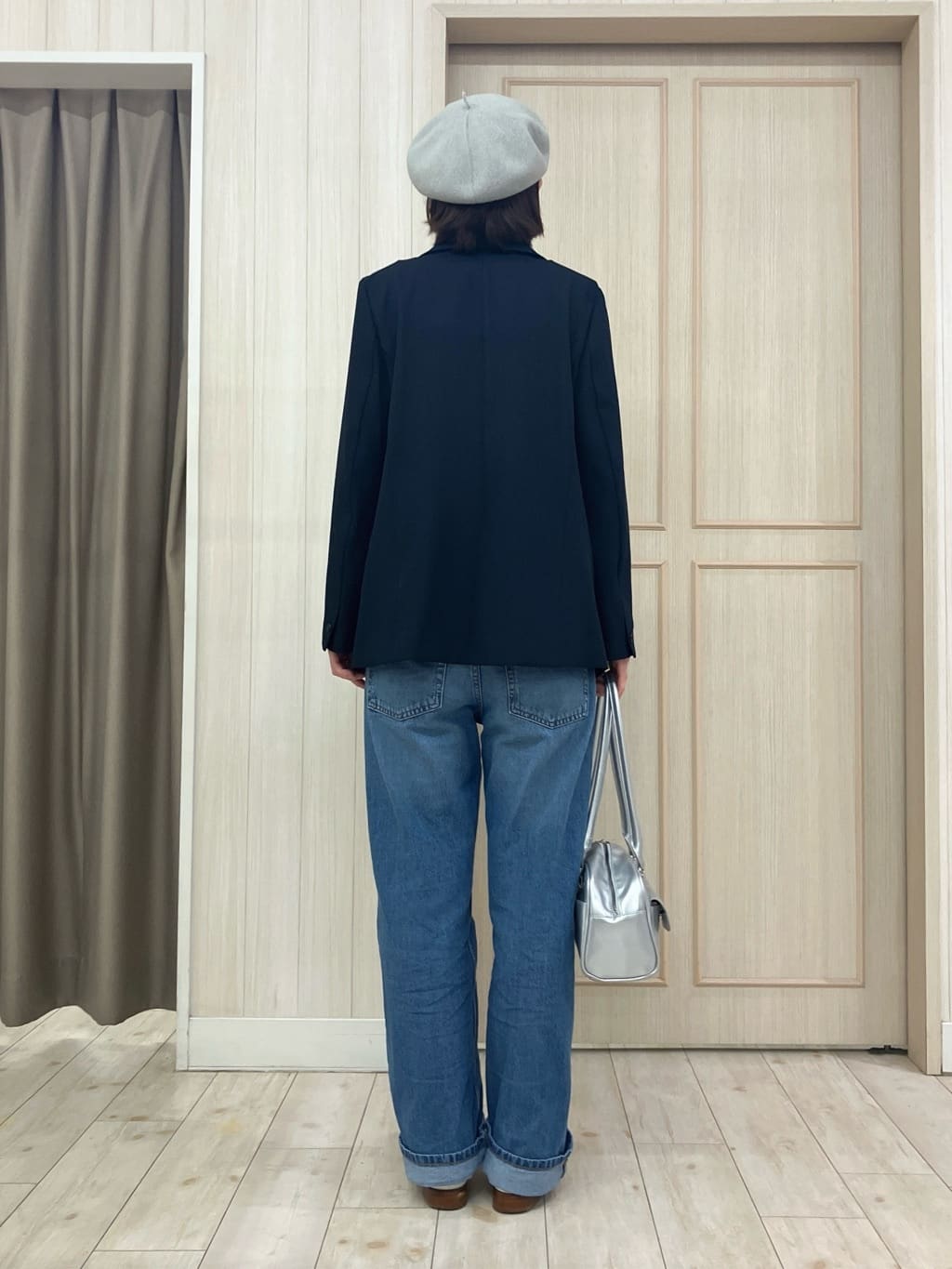 Turnerさんの「SHOO･LA･RUE｜【洗濯機可/イージーケア/UV】オンオフ使える　ゆったりダブルジャケット」を使ったコーディネート