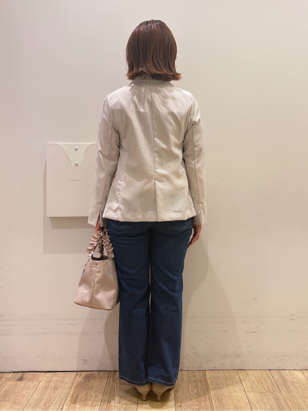 YUKOさんの「index｜《再入荷》ダブルブレストテーラードジャケット【接触冷感／吸水速乾／イージーアイロン／防シワ／洗濯機O」を使ったコーディネート