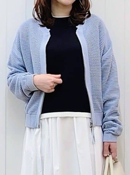 itoさんの「Dessin｜【洗える】バイカラーデザインニット」を使ったコーディネート