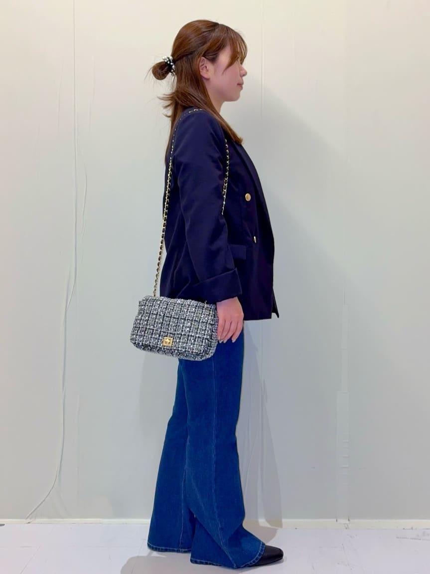 ayumiさんの「OPAQUE.CLIP｜【UVケア】6分袖タックスリーブニット《洗濯機OK／XS～LL／9col》」を使ったコーディネート