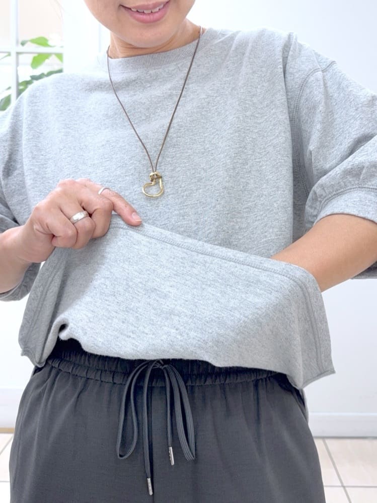 Osawaさんの「Dessin｜【360度可愛い】バックヘンリーカットソー5分袖」を使ったコーディネート