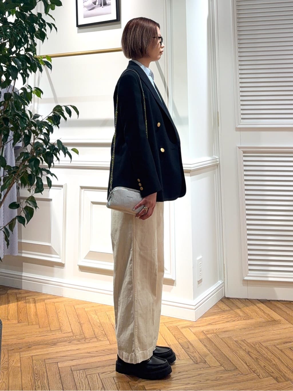 renaさんの「DRESSTERIOR｜コンフォート ダブルブレザー」を使ったコーディネート