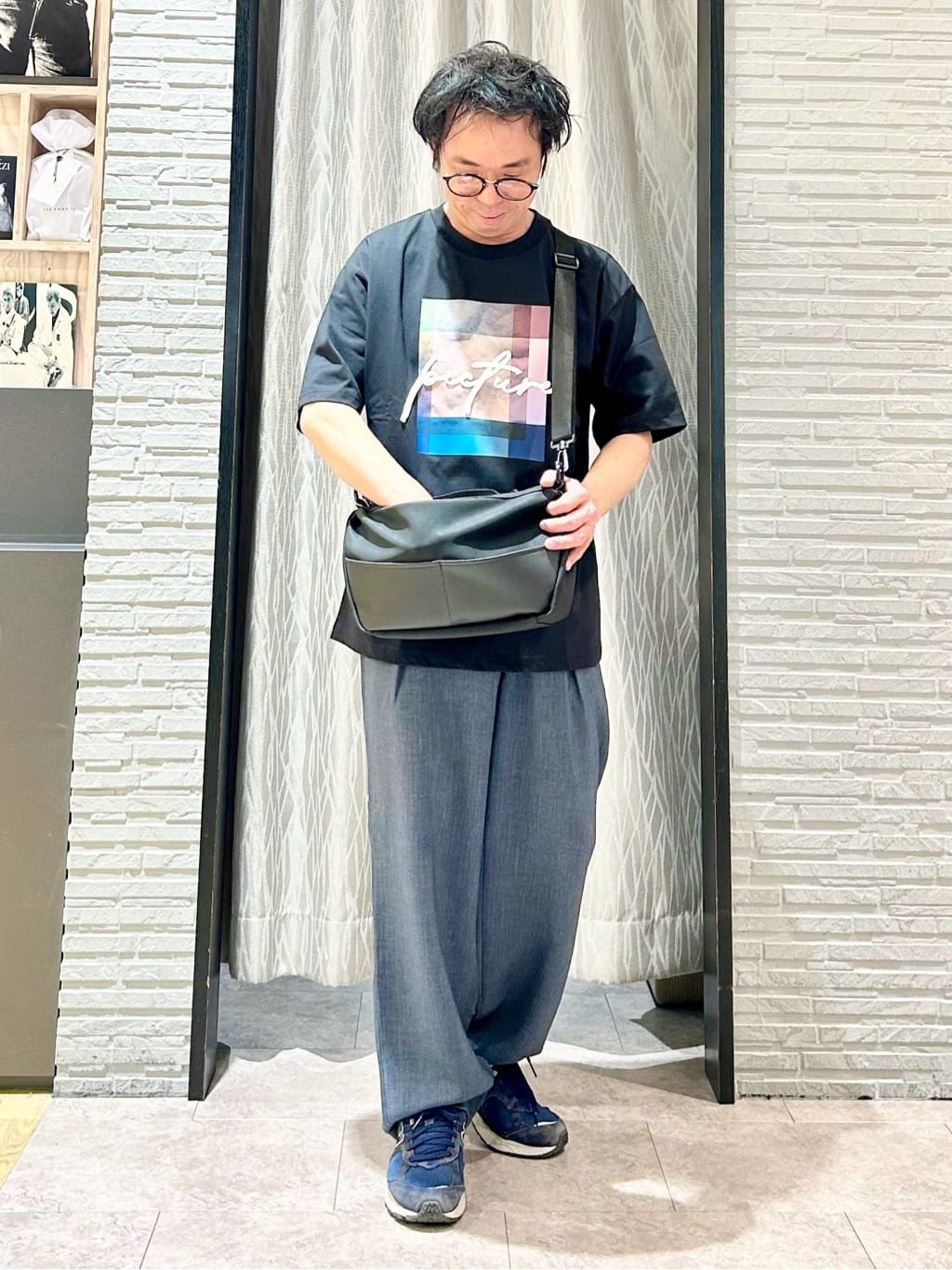 KENJI Iさんの「THE SHOP TK｜コード刺繍 半袖Tシャツ 洗濯機OK」を使ったコーディネート