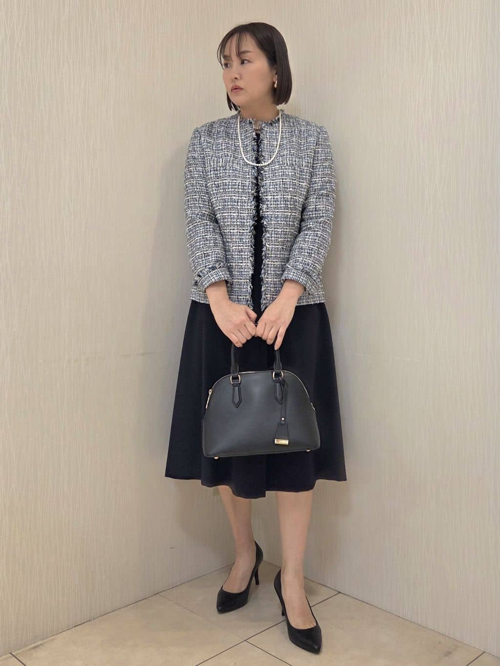 naokoさんの「UNTITLED｜【仕事着/スーツ】ファンシーツイード ジャケット」を使ったコーディネート