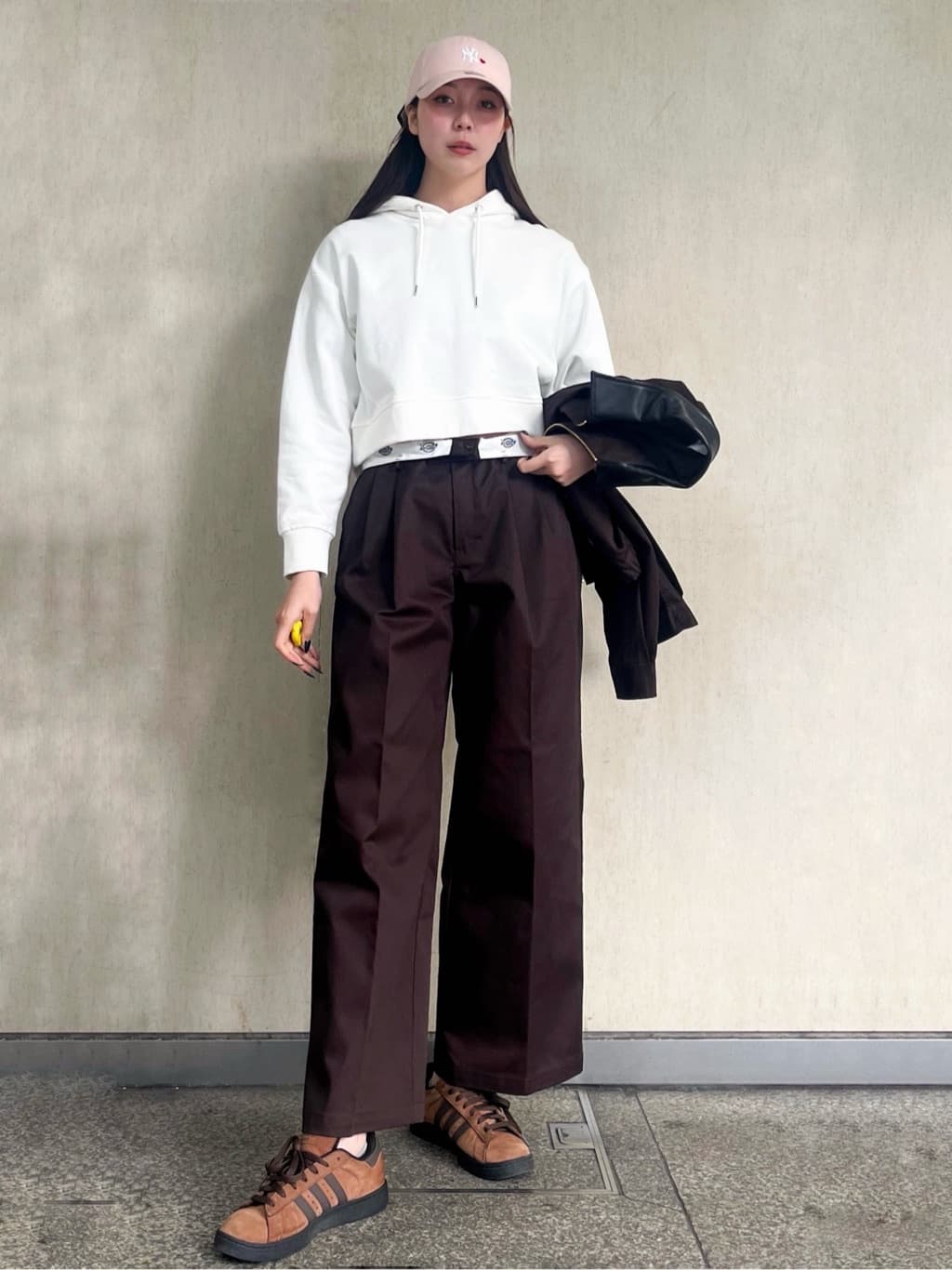 ももさんの「OPAQUE.CLIP｜【Dickies(R)&times;OPAQUE.CLIP】ステンカラーブルゾン」を使ったコーディネート