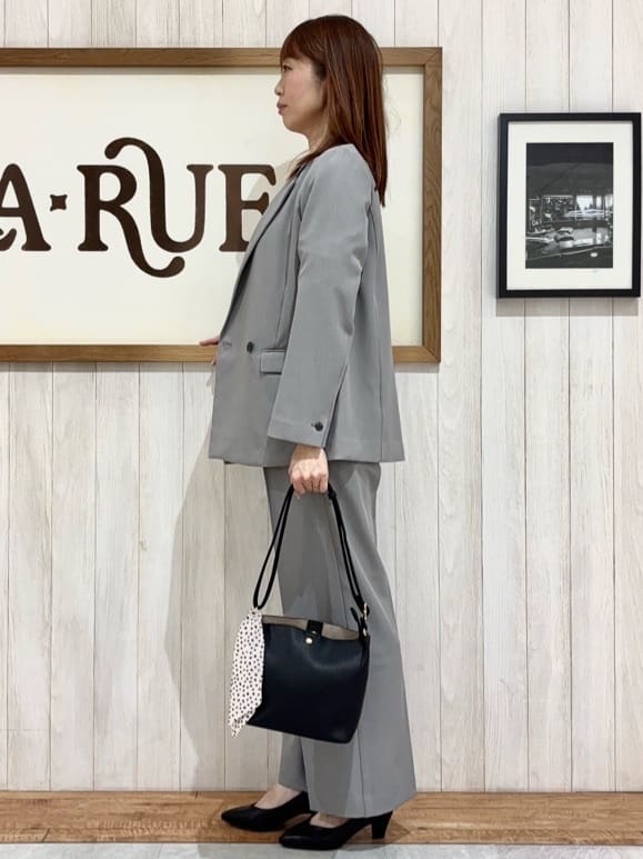 みきぽんさんの「SHOO･LA･RUE｜【洗濯機可/イージーケア/UV】オンオフ使える　ゆったりダブルジャケット」を使ったコーディネート