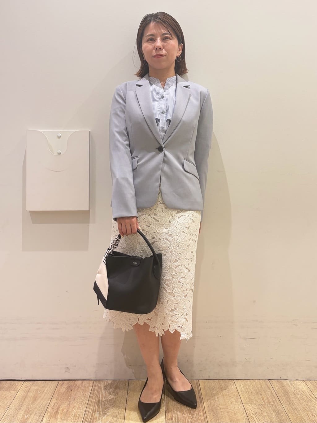YUKOさんの「index｜ストレッチテーラードジャケット／セットアップ対応【洗濯機OK】」を使ったコーディネート