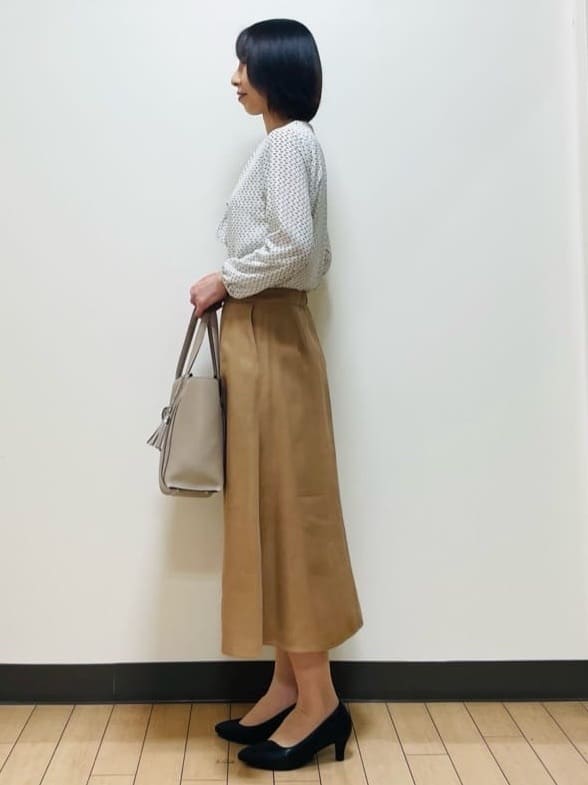 Riiさんの「Reflect｜【UVカット／接触冷感】フロントフリルシフォンブラウス」を使ったコーディネート