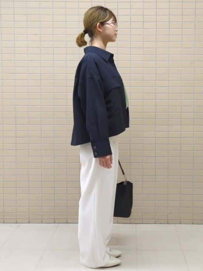 ひまりさんの「Reflect｜ステッチワークストレートワイドパンツ」を使ったコーディネート
