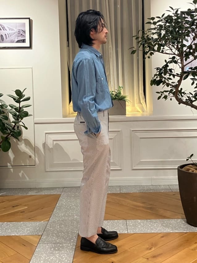 junyaさんの「DRESSTERIOR｜ユーズドデニムシャツ」を使ったコーディネート