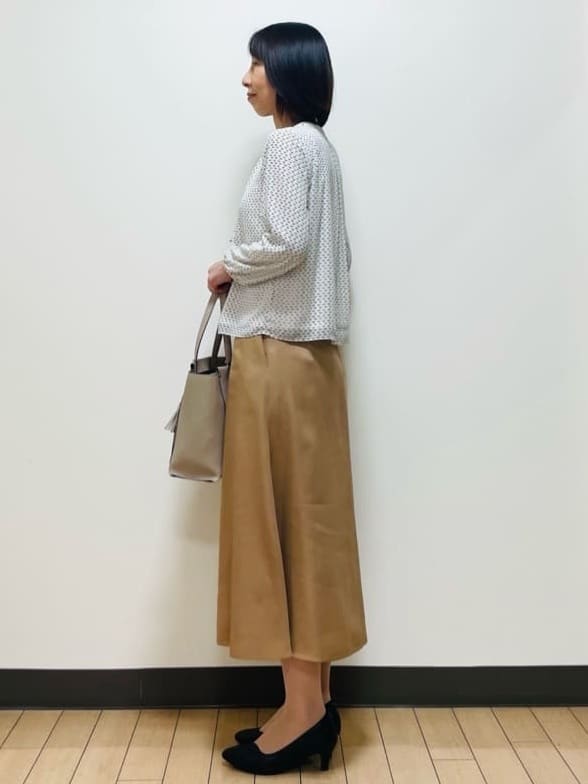 Riiさんの「Reflect｜【UVカット／接触冷感】フロントフリルシフォンブラウス」を使ったコーディネート