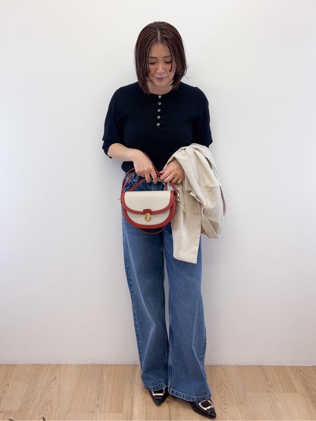 Takeさんの「OPAQUE.CLIP｜【UV／接触冷感】ダブルブレストジャケット《防シワ加工／洗える》」を使ったコーディネート