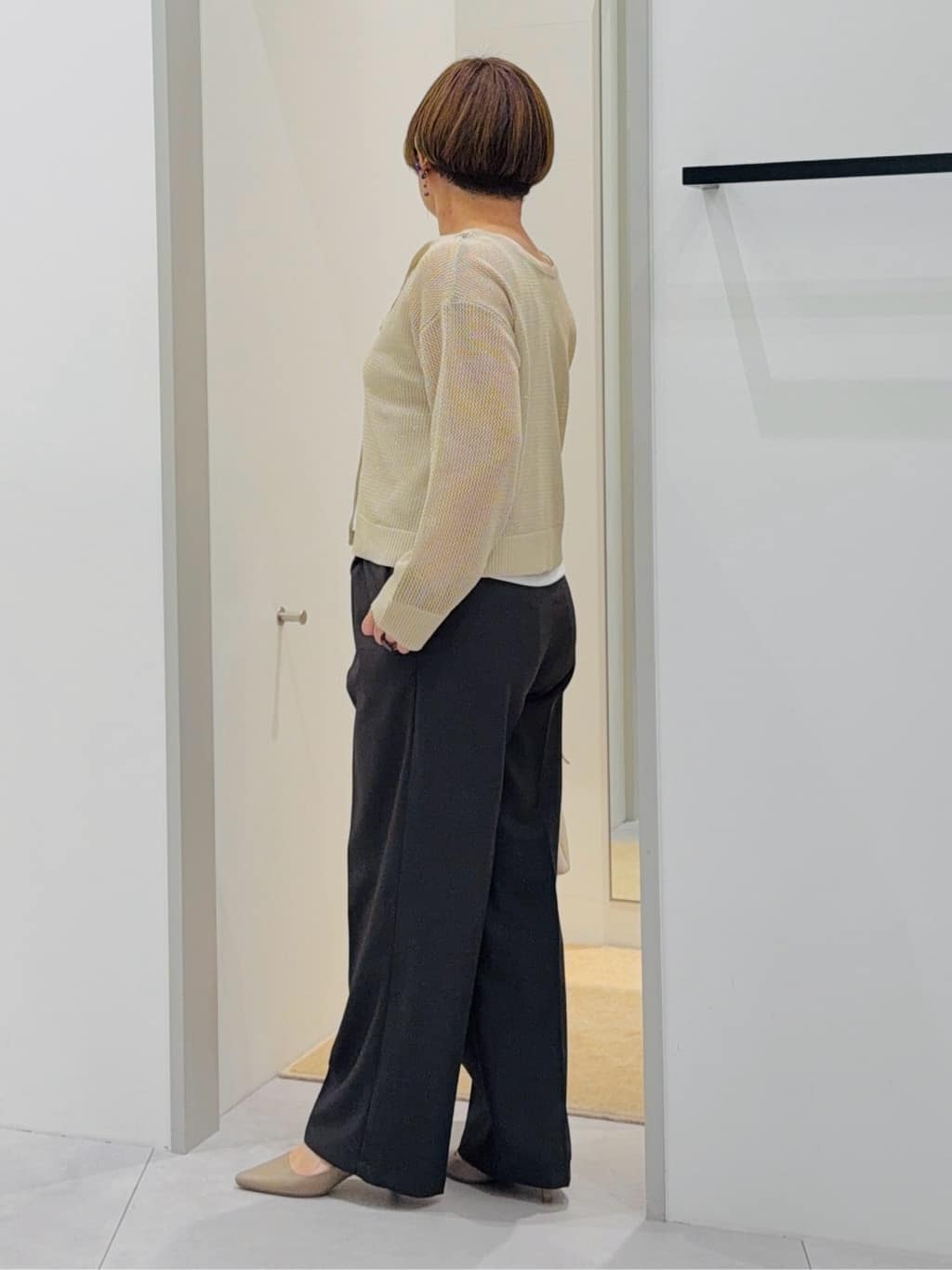 タナさんの「THE SHOP TK｜【2点セット】前後2wayラメメッシュタンクセット」を使ったコーディネート