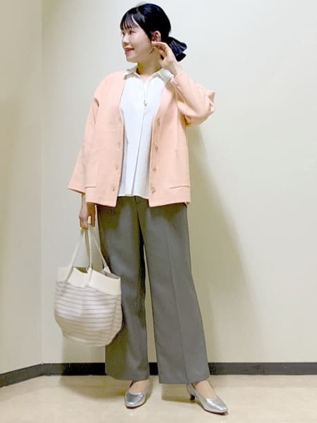  beni_gingerさんの「Reflect｜【着回し力◎】ジャケット風ニットカーディガン」を使ったコーディネート