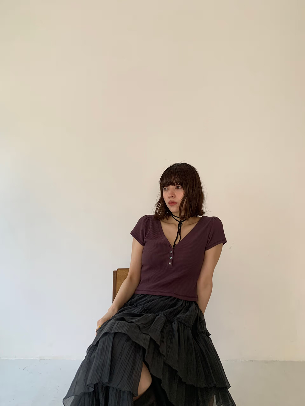 miyu maesakaさんの「CODE A｜M dramatic skirt」を使ったコーディネート