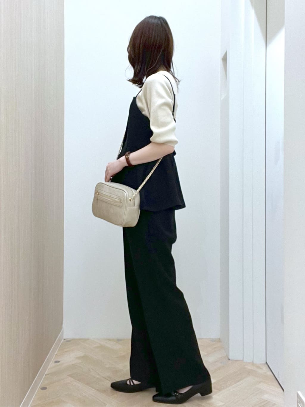  おまつさんの「grove｜【カセット服】リネンライク ペプラムビスチェ」を使ったコーディネート