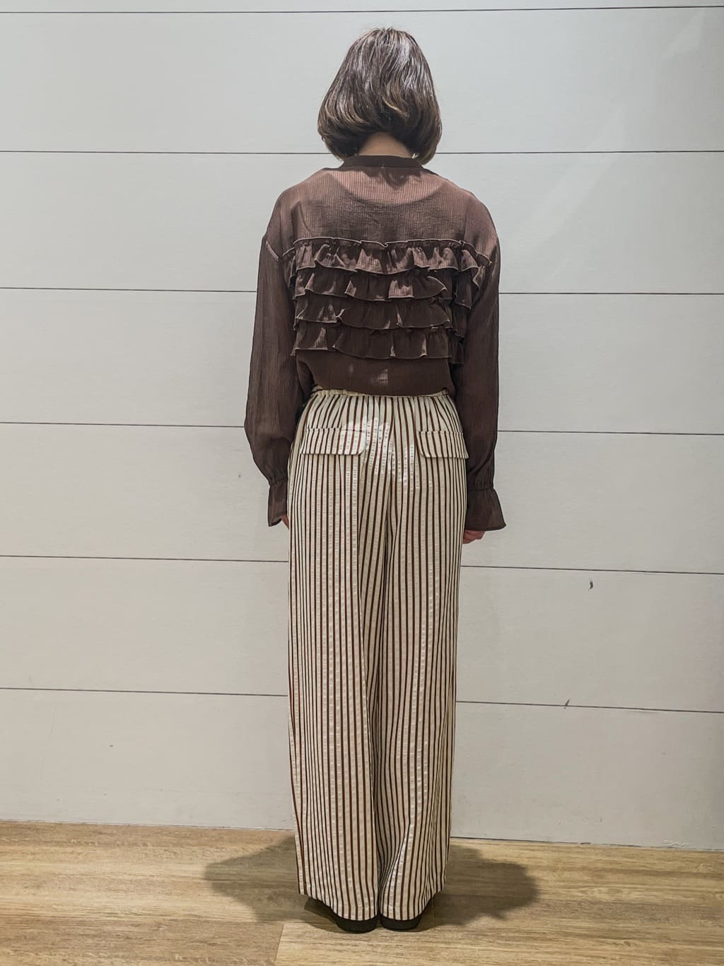 Ryoさんの「THE SHOP TK｜ティアードフリル楊柳シャツ」を使ったコーディネート