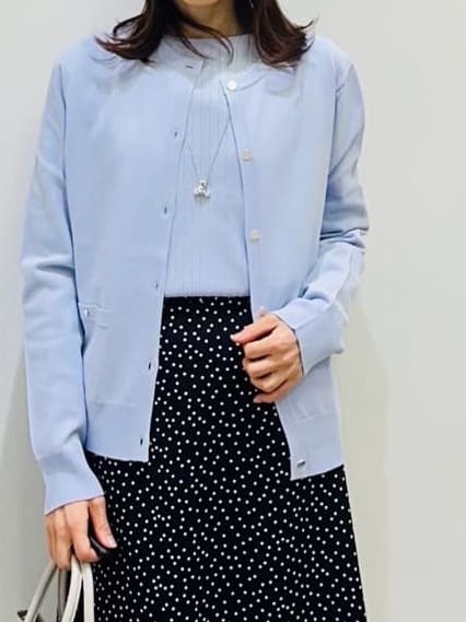Miwaさんの「UNTITLED｜◆【アンサンブル可/洗える】クルーネックニットカーディガン」を使ったコーディネート
