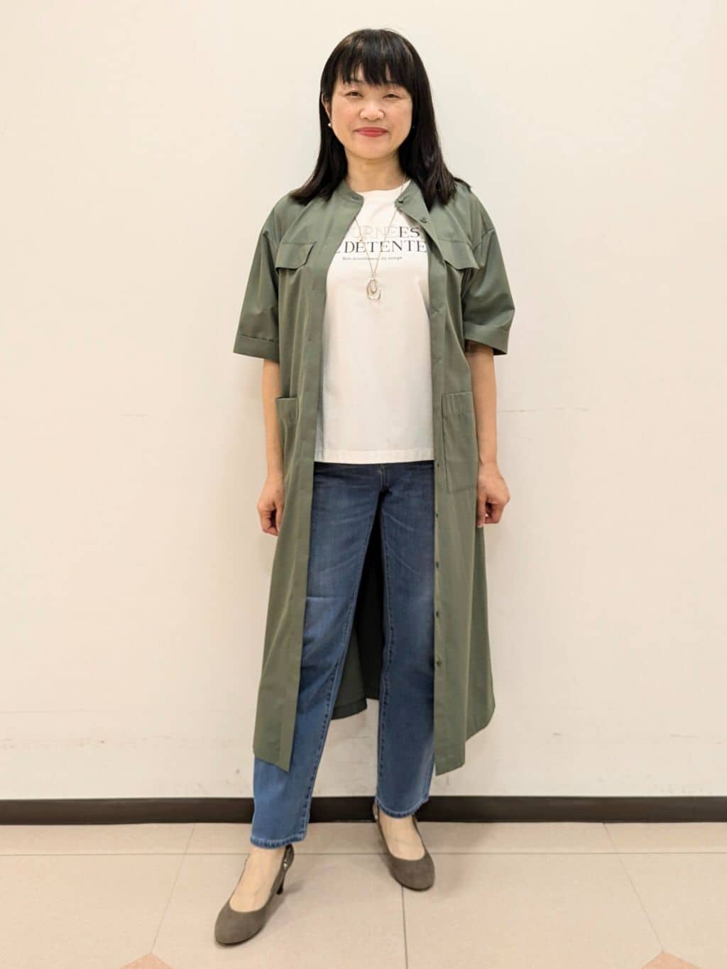 ともさんの「UNTITLED｜◆【洗える/すっきり丈】ラメノット ニットカーディガン」を使ったコーディネート