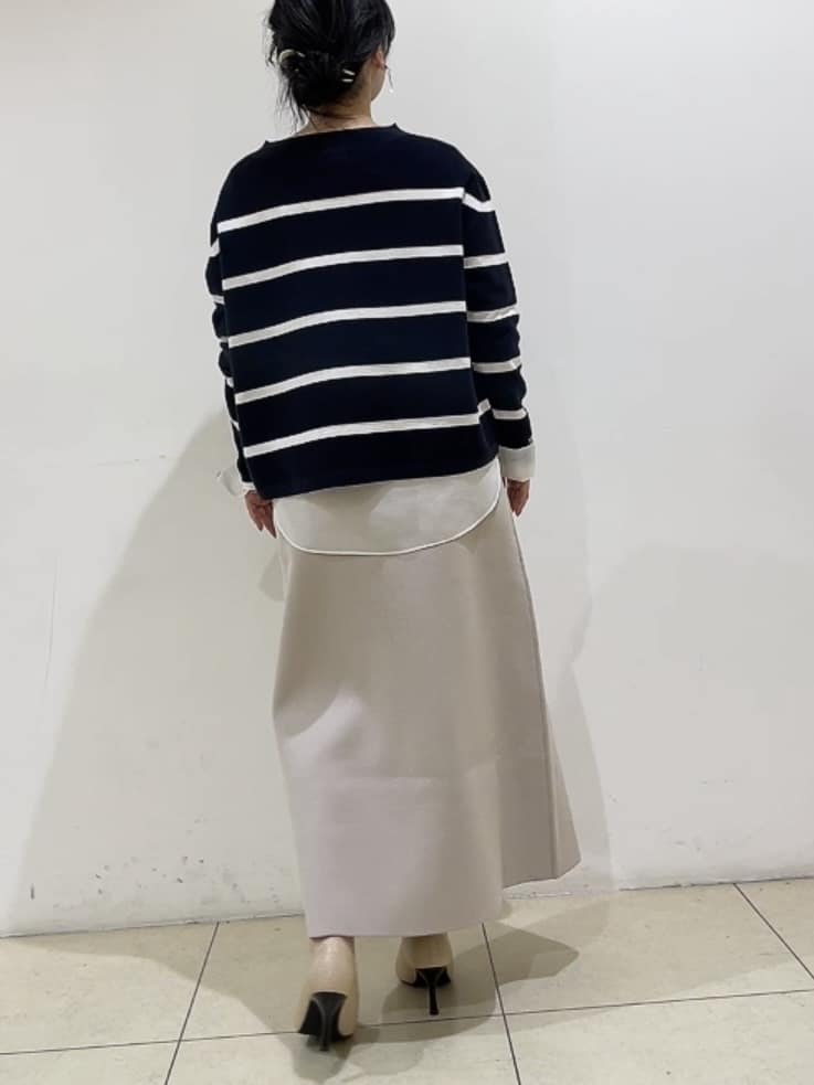 watanabeさんの「UNTITLED｜◆【ゆったり/洗える】クロップドニットプルオーバー」を使ったコーディネート