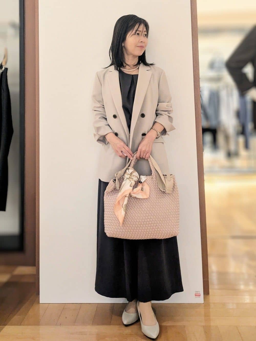 laverさんの「UNTITLED｜【セットアップ可/UVカット/前後2WAY】リラクシーフレンチスリーブブラウス」を使ったコーディネート