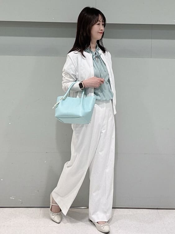 makiさんの「UNTITLED｜◆【9色展開/アンサンブル可】コットンクルーネックカーディガン」を使ったコーディネート