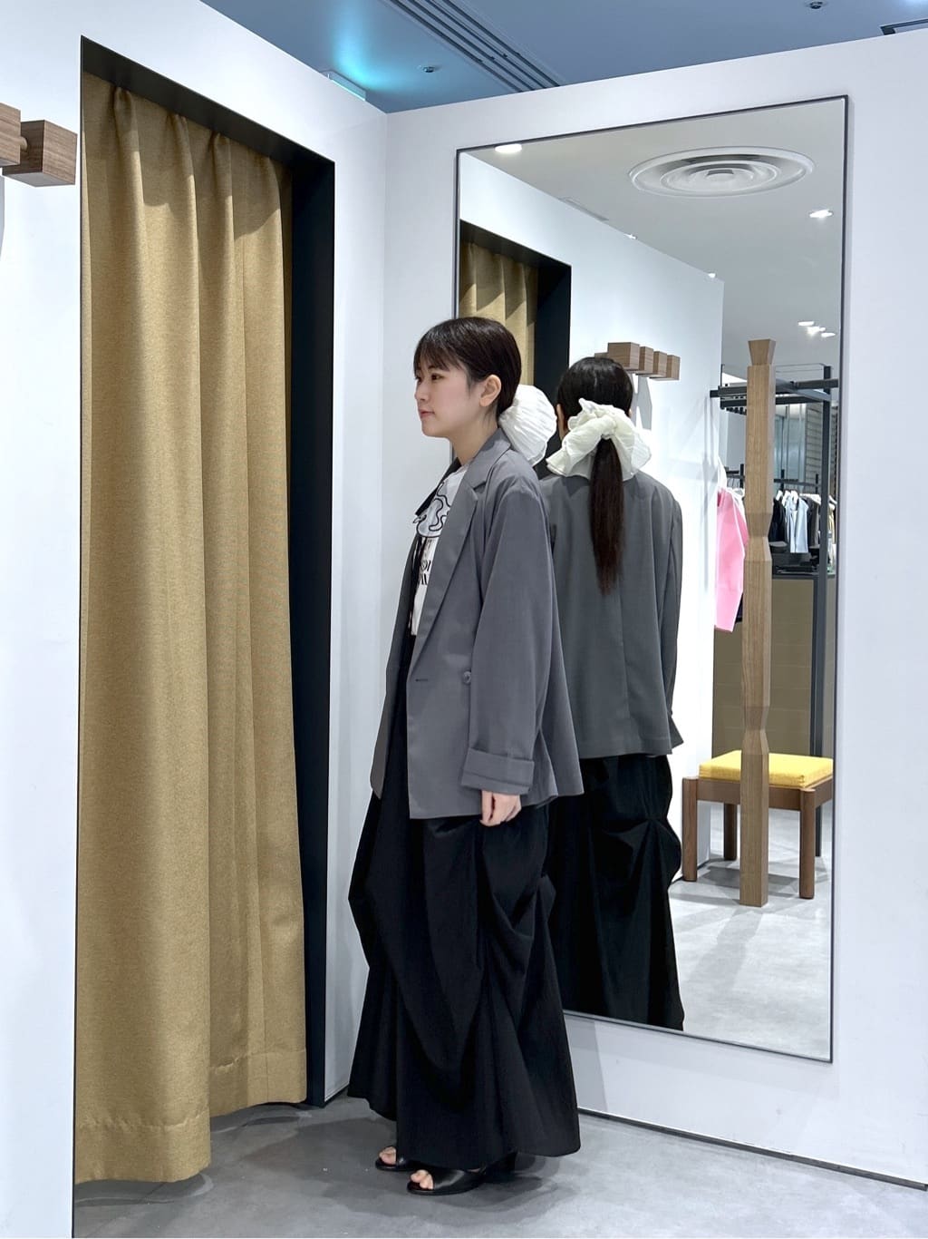 Renoさんの「INDIVI｜Comfy SET UP｜ダブルブレストイージージャケット【セットアップ対応／通勤／カセット服／接触」を使ったコーディネート