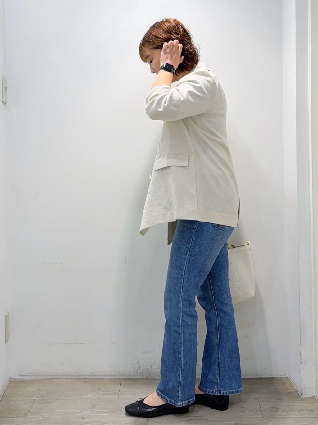 sumicaさんの「OPAQUE.CLIP｜【UV／接触冷感】ダブルブレストジャケット《防シワ加工／洗える》」を使ったコーディネート