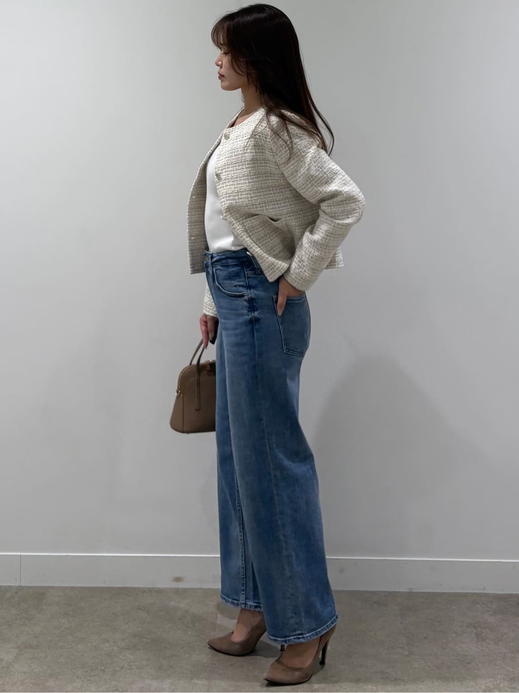 MISAKIさんの「COUP DE CHANCE｜◆【デニムパンツ】Healthy Denim／ Pink Pepper Midrise（ピンクペッパ」を使ったコーディネート