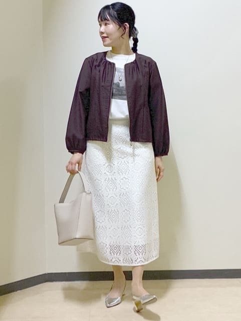  beni_gingerさんの「Reflect｜【ライトアウター／ゆったり羽織れる／気軽な羽織りに◎】ライトブルゾン」を使ったコーディネート