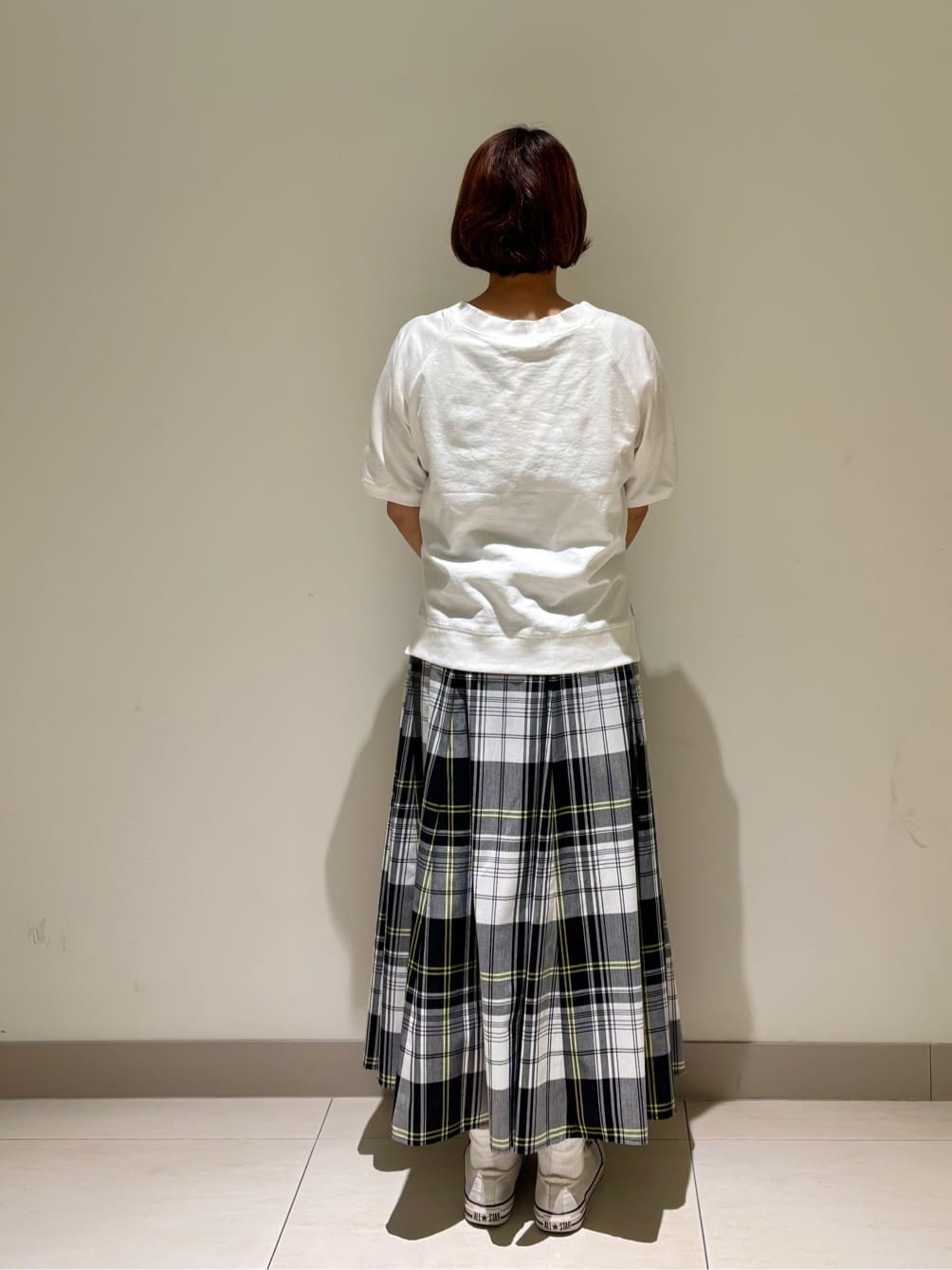 Haruさんの「Dessin｜【洗える】ミニ裏毛刺繍ロゴプルオーバー」を使ったコーディネート