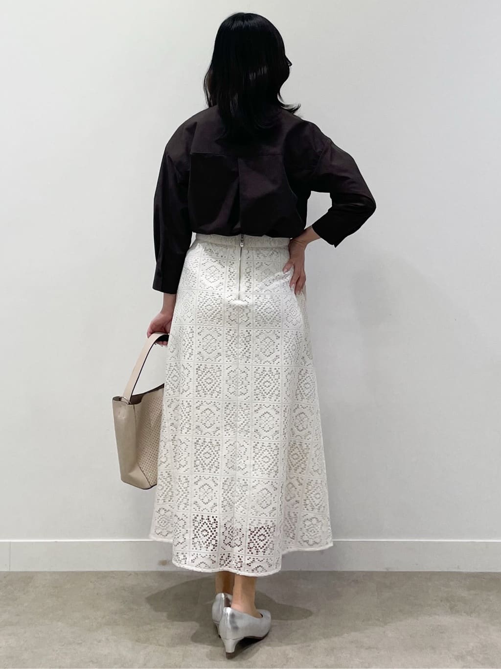 yukariさんの「Reflect｜【接触冷感】八分袖フロントフリルブラウス」を使ったコーディネート