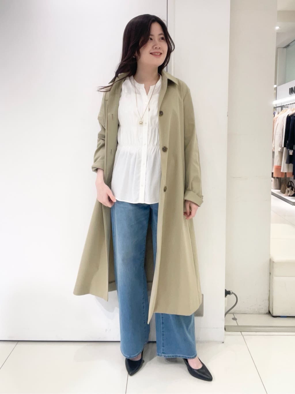 moeさんの「UNTITLED｜◆【はっ水/洗える】タスランステンカラーコート」を使ったコーディネート