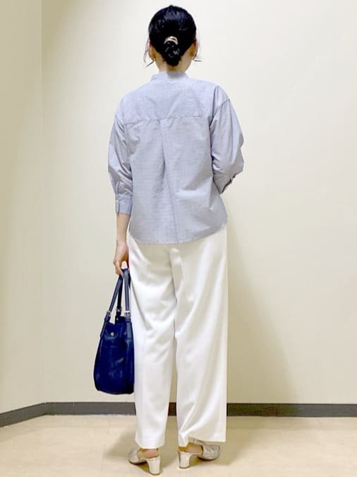  beni_gingerさんの「Reflect｜【接触冷感】八分袖フロントフリルブラウス」を使ったコーディネート