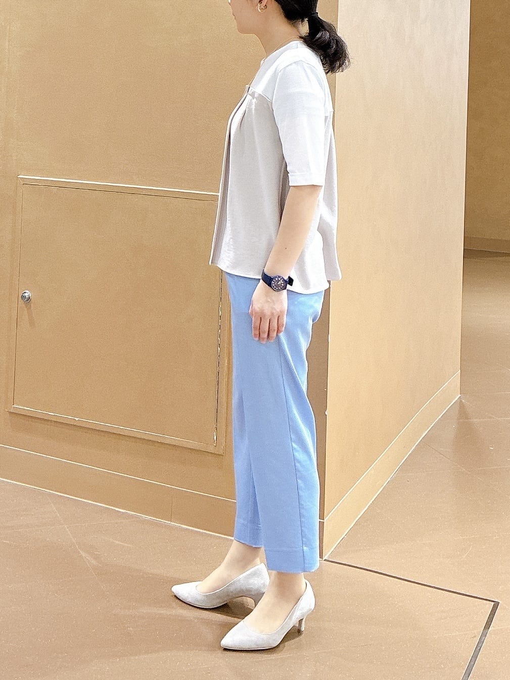 hattoriさんの「INDIVI｜【着る日傘／SETUP可能】ビスチェレイヤード風トップス」を使ったコーディネート