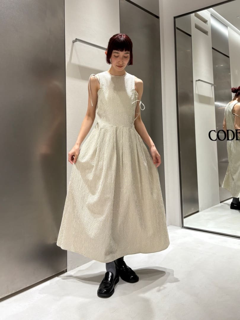 Rielさんの「CODE A｜shoulder ribbon dress」を使ったコーディネート