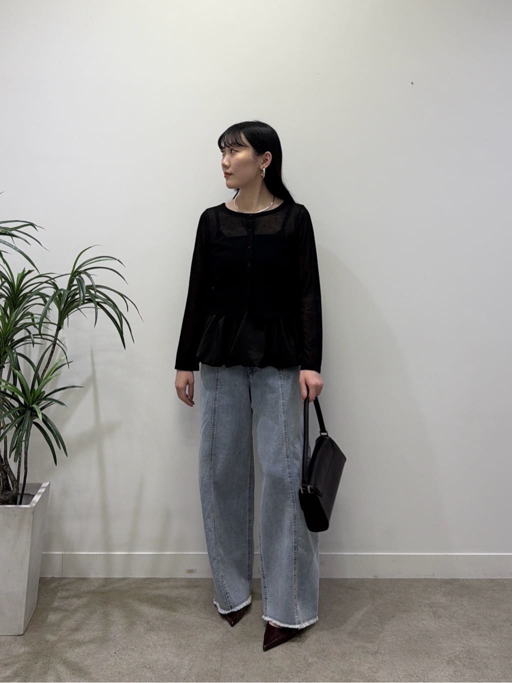 rinaさんの「INDIVI｜ビスチェシアーアンサンブル」を使ったコーディネート