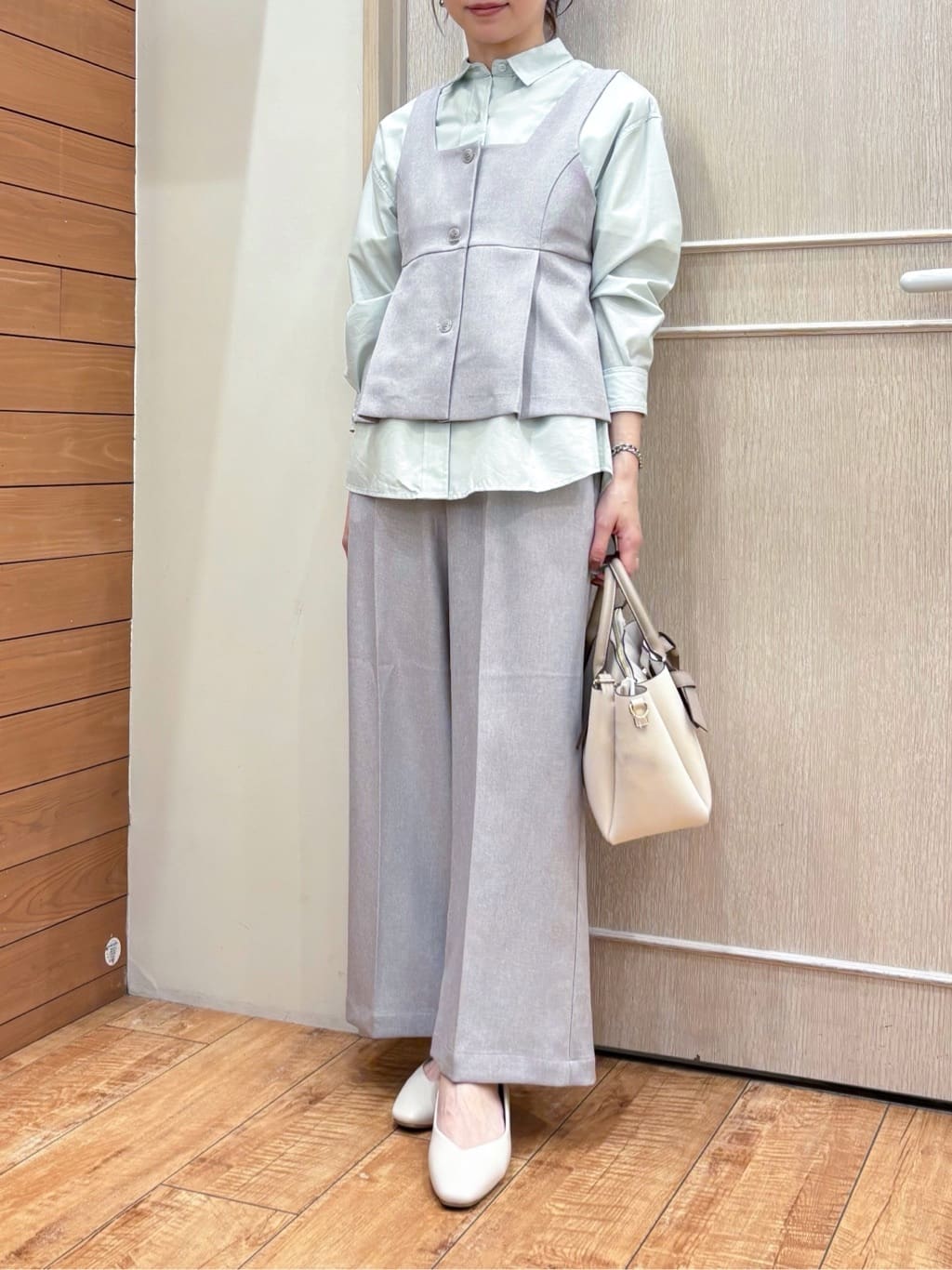 なみさんの「SHOO･LA･RUE｜【2点セット/S-LL】着回し力も抜群 着るだけで決まる大人上品セットアップ」を使ったコーディネート