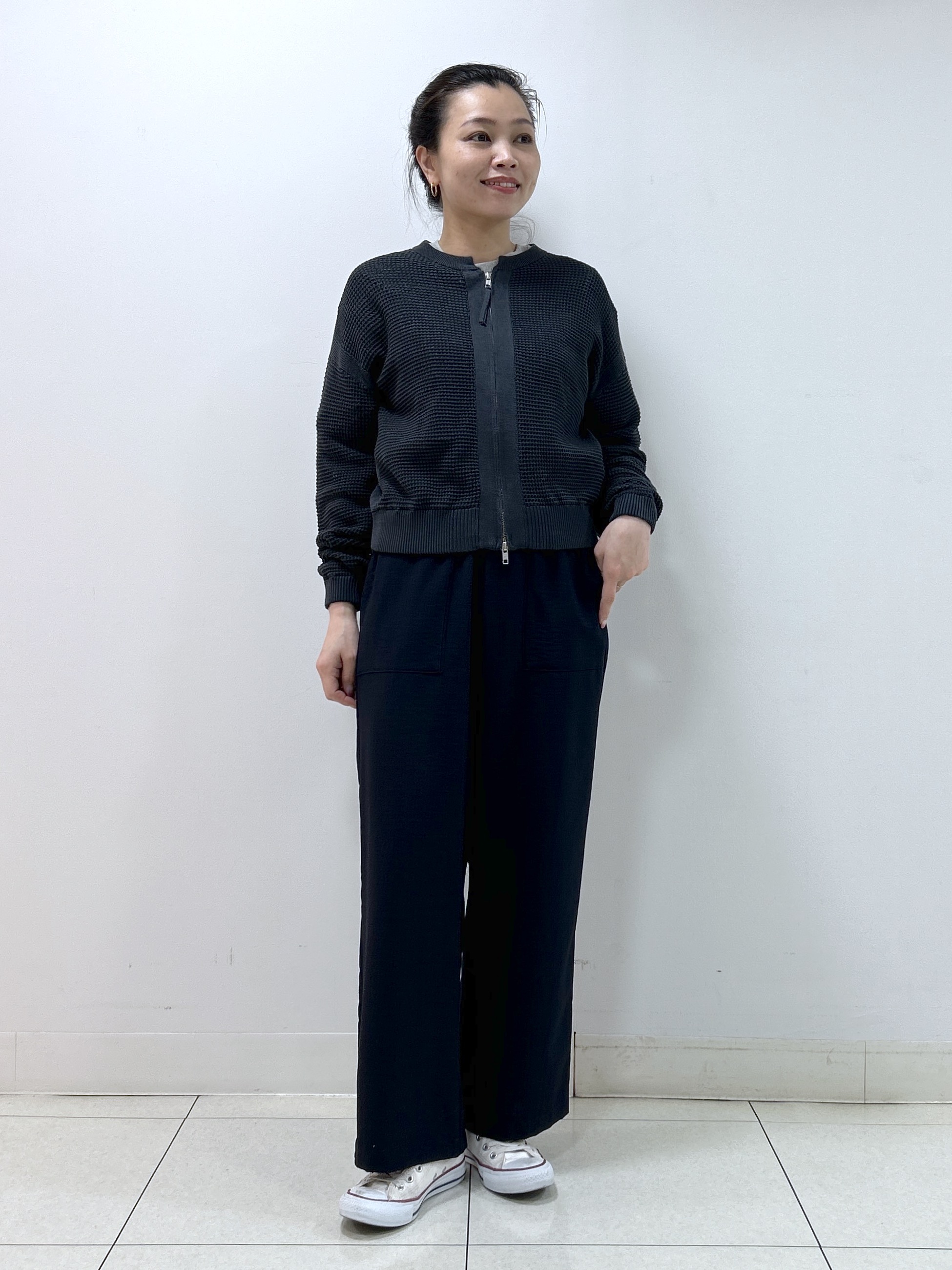 Kaiさんの「Dessin｜【360度可愛い】バックヘンリーカットソー5分袖」を使ったコーディネート