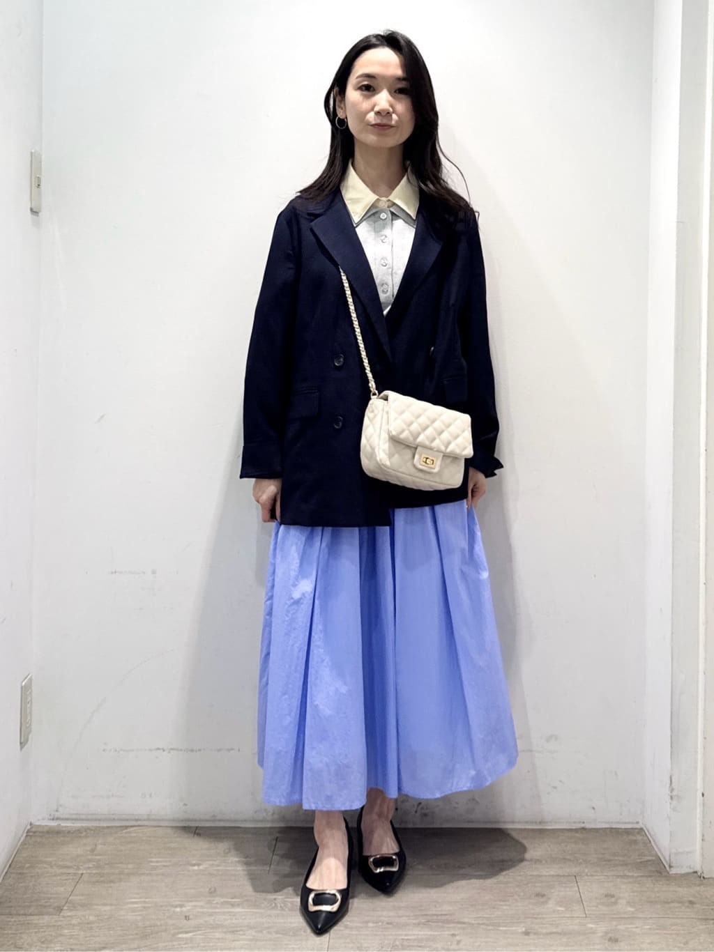 yuicciさんの「OPAQUE.CLIP｜【UV／接触冷感】ダブルブレストジャケット《防シワ加工／洗える》」を使ったコーディネート