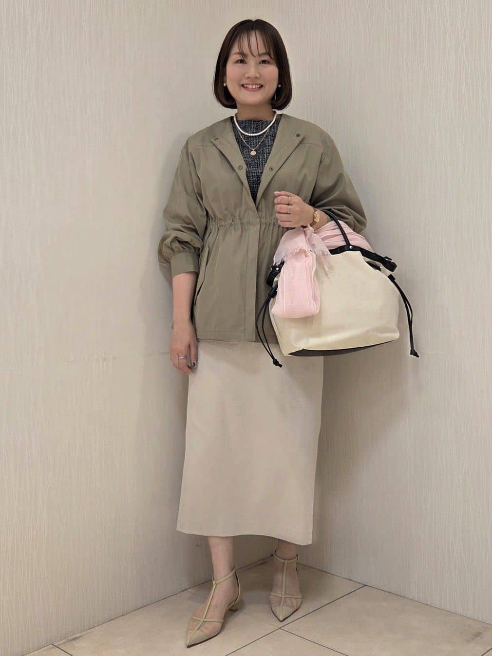 naokoさんの「UNTITLED｜◆【はっ水】ライトコットンミリタリーコート」を使ったコーディネート