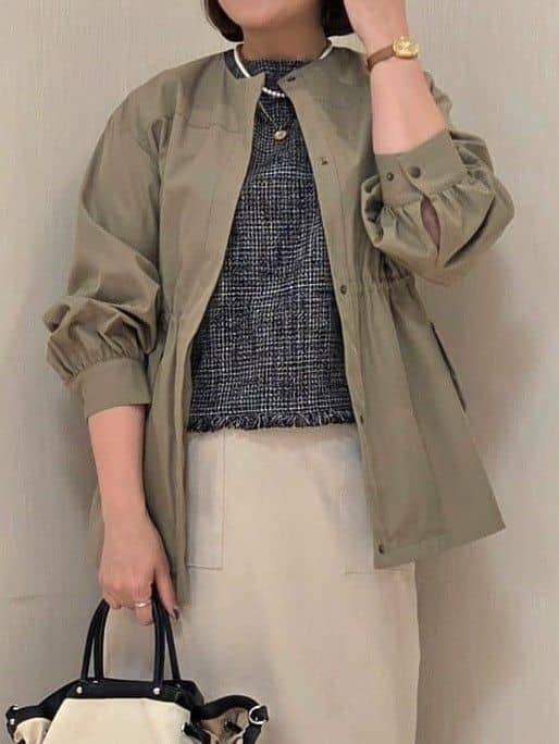 naokoさんの「UNTITLED｜◆【はっ水】ライトコットンミリタリーコート」を使ったコーディネート