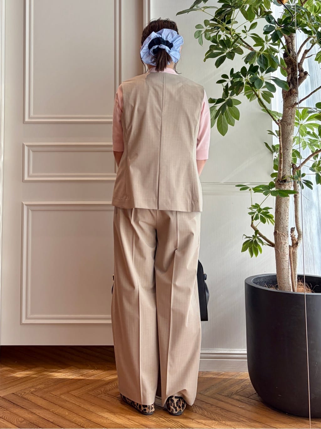 nakaoさんの「DRESSTERIOR｜【セットアップ可/ウォッシャブル】セットアップストライプジレ」を使ったコーディネート