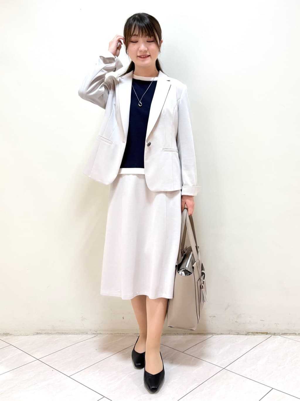 mikiさんの「Reflect｜【SS-4Lサイズ／UVカット／接触冷感】匠ジャケット／ベーシックテーラード」を使ったコーディネート