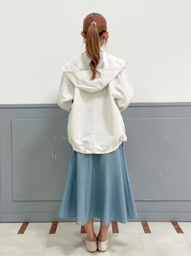 Aoさんの「grove｜新色追加！【シリーズ累計36万枚/名品ニット】やわらかドライタッチ 袖メッシュ編みニット」を使ったコーディネート