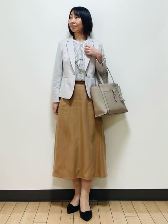 Riiさんの「Reflect｜【SS-4Lサイズ／UVカット／接触冷感】匠ジャケット／ベーシックテーラード」を使ったコーディネート