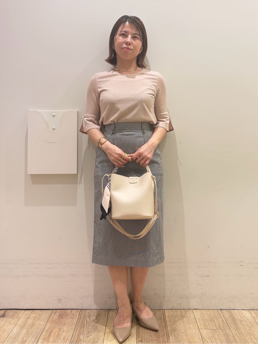 YUKOさんの「index｜クロスオーバルメタルリング」を使ったコーディネート