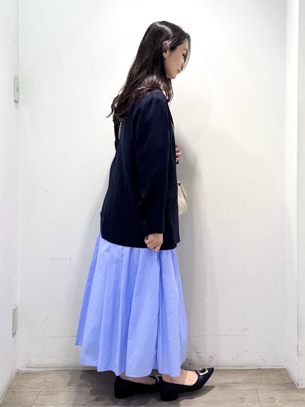 yuicciさんの「OPAQUE.CLIP｜【UV／接触冷感】ダブルブレストジャケット《防シワ加工／洗える》」を使ったコーディネート