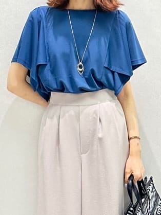 Miwaさんの「UNTITLED｜【きれいめ／接触冷感／日本製】ハンカチスリーブプルオーバー」を使ったコーディネート
